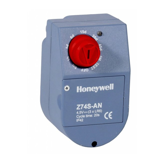 Honeywell Z74S-AN Installation Instructions Manual