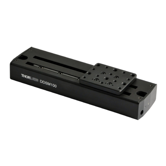 THORLABS DDSM100 User Manual