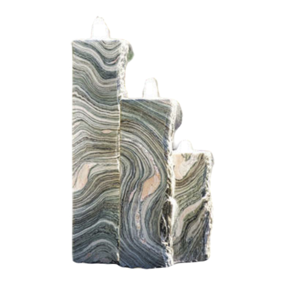 Blue Thumb Triple Stone Fountain Installation Manual