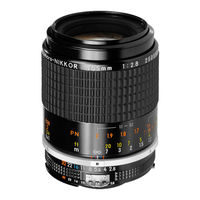 Nikon AI-S Micro-Nikkor 105mm f/2.8 Instruction Manual