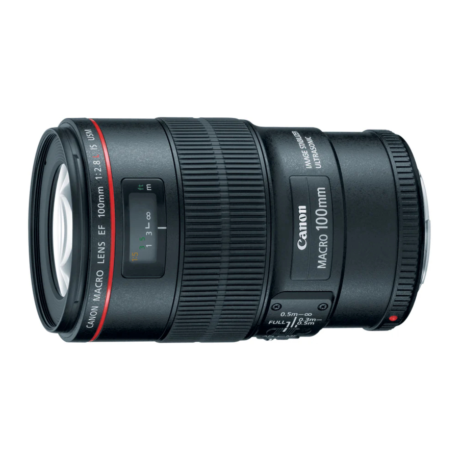 Canon EF100mm f/2.8L MACRO IS USM Manual