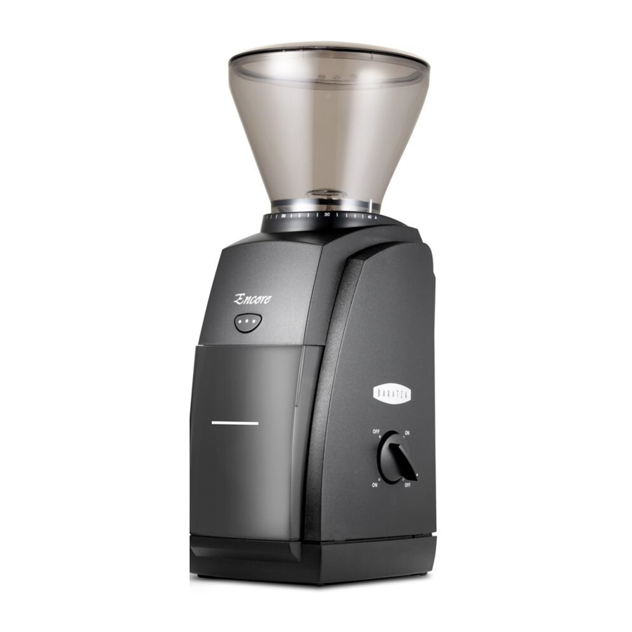 Baratza Encore Quick Start Manual