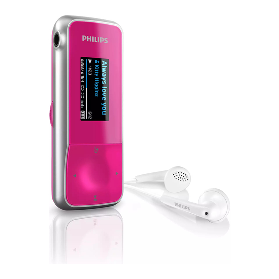 Philips GoGear Mix SA1MXX04P/97 Specifications