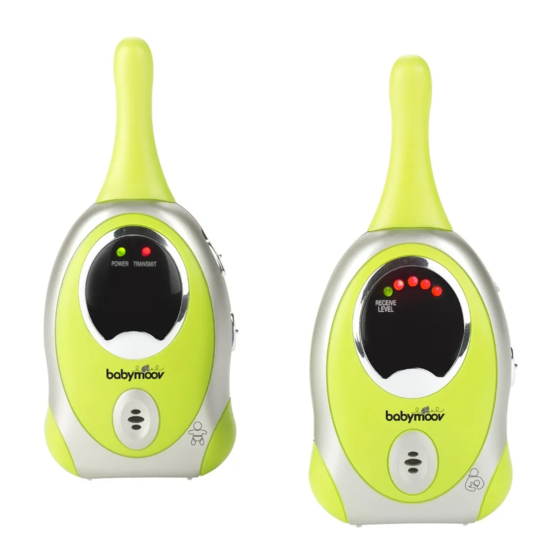 babymoov Babyphone Easy Care Quick Start Manual