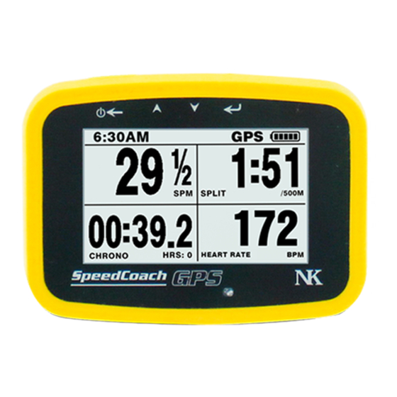 Nielsen-Kellerman SpeedCoach GPS 2 Quick Start Manual