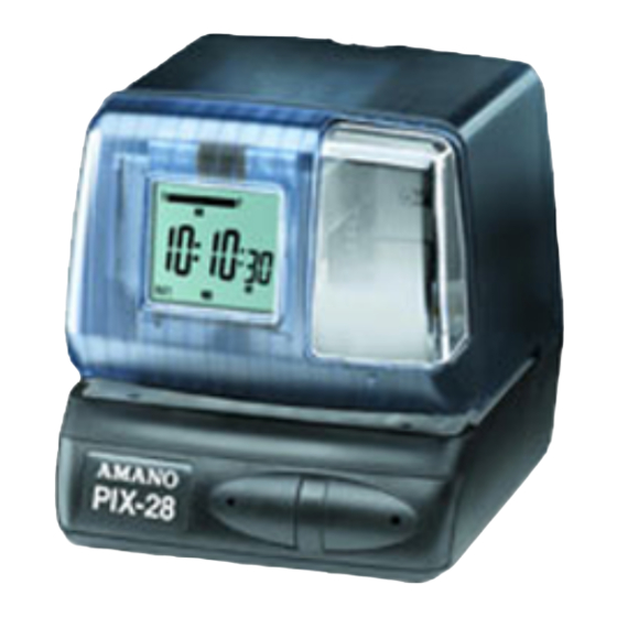 Amano PIX-10 Repair Bulletin