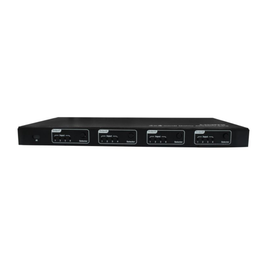 DirekTronik 20102284 HDMI Matrix Switcher Manuals