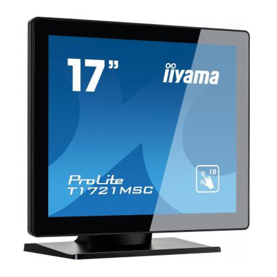 Iiyama ProLite T1721MSC User Manual