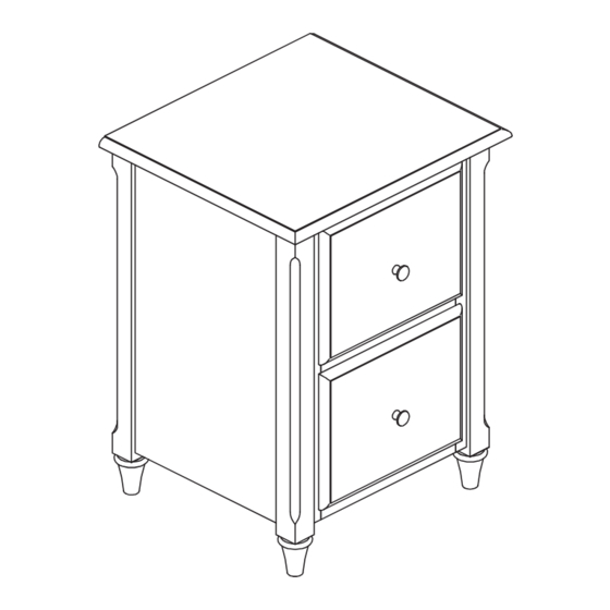 OSP Home Furnishings BANDON FILE CABINET BNN30 Assembly Instructions Manual