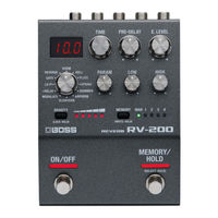 Boss RV-200 REVERB Owner's Manual