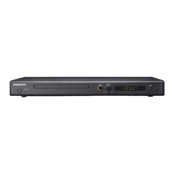Samsung DVD-P182 User Manual