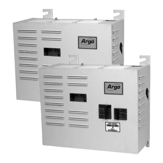 Argo AT Series Installation Manual And Operating Instructions