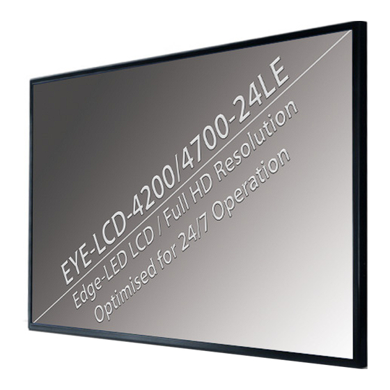 Eyevis LCD-4200 User Manual
