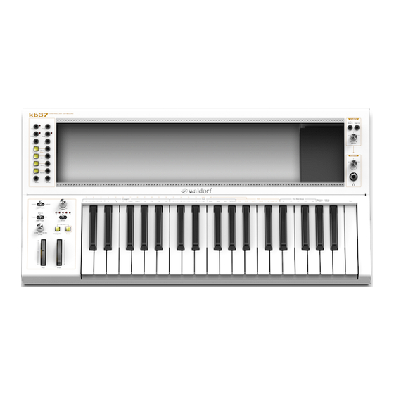 Waldorf KB 37 User Manual