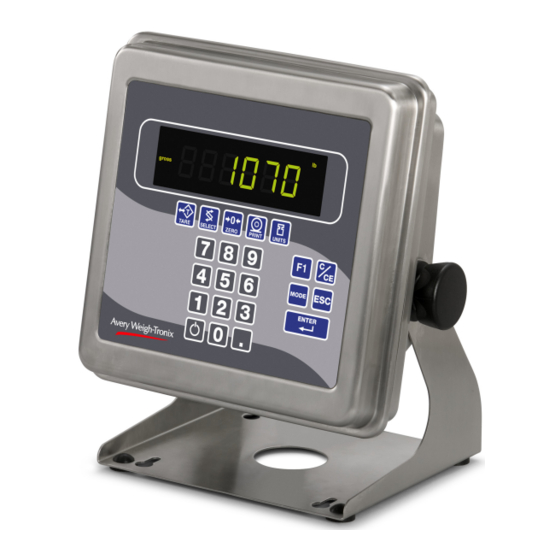 Avery Weigh-Tronix E1070 User Instructions