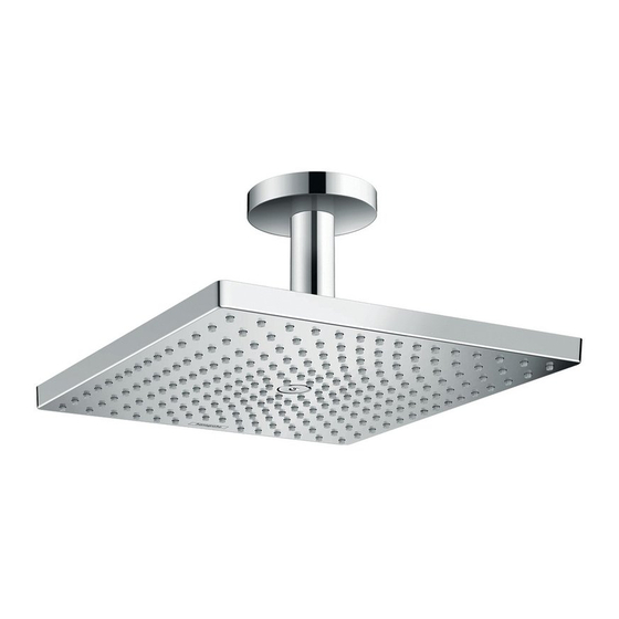 Hans Grohe Raindance E 300 1jet EcoSmart 26239 7 Series Instructions For Use/Assembly Instructions