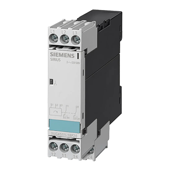 Siemens SIRIUS 3UG4511-.A Operating Instructions