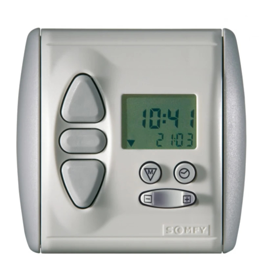 SOMFY Chronis RTS easy Manual