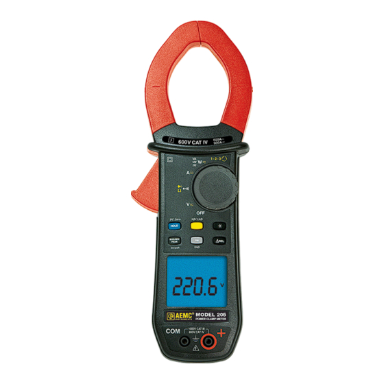AEMC 205 User Manual