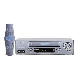 Daewoo Video recorder Instruction Manual