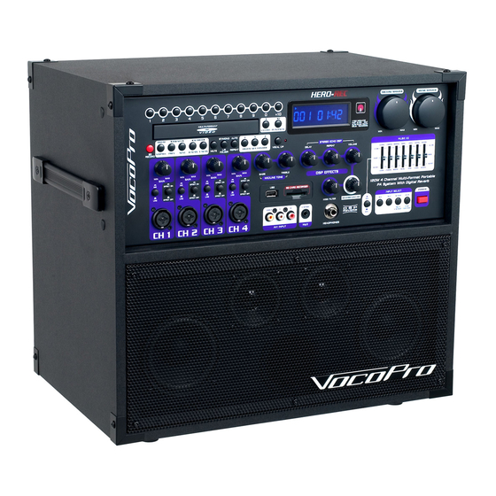 VocoPro Hero-Rec Owner's Manual