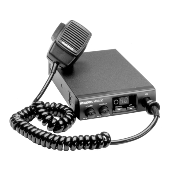 Maxon MCB-30 Owner's Manual