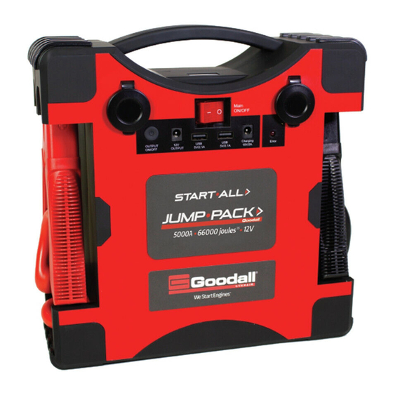 Vanair Start All Jump Pack Troubleshooting And Warranty Request Manual