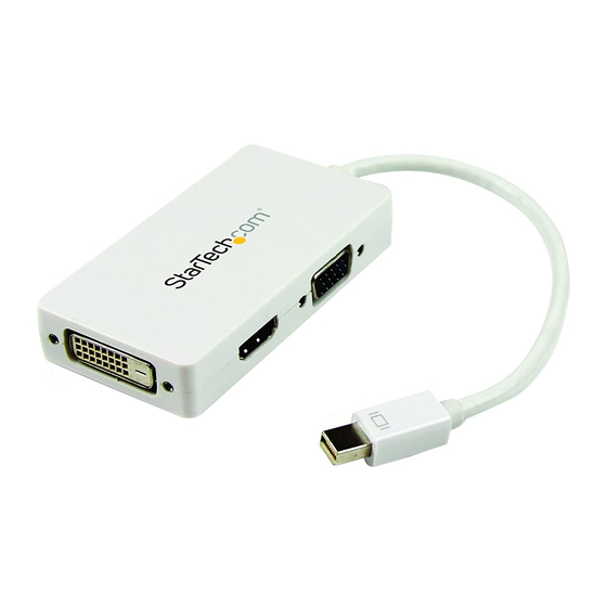 StarTech.com MDP2VGDVHDW Instruction Manual