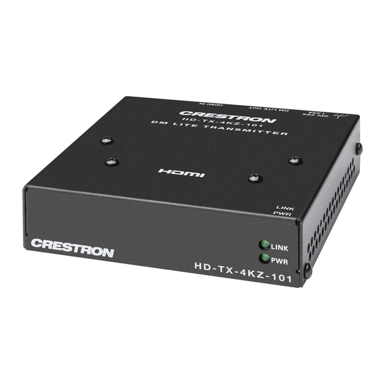 Crestron DM Essentials 4K60 4:4:4 Manuals