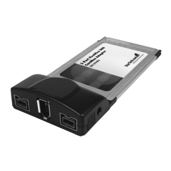 StarTech.com CB1394B3 Instruction Manual