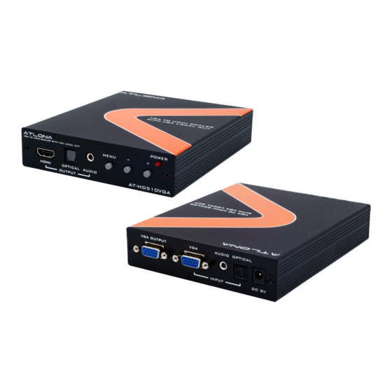 Atlona AT-HD510VGA User Manual
