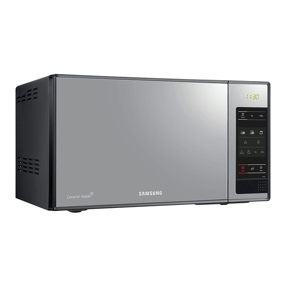 Samsung ME83X Owner's Instructions & Cooking Manual