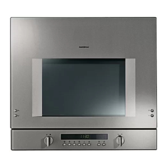 Gaggenau BL 253 Instruction Manual