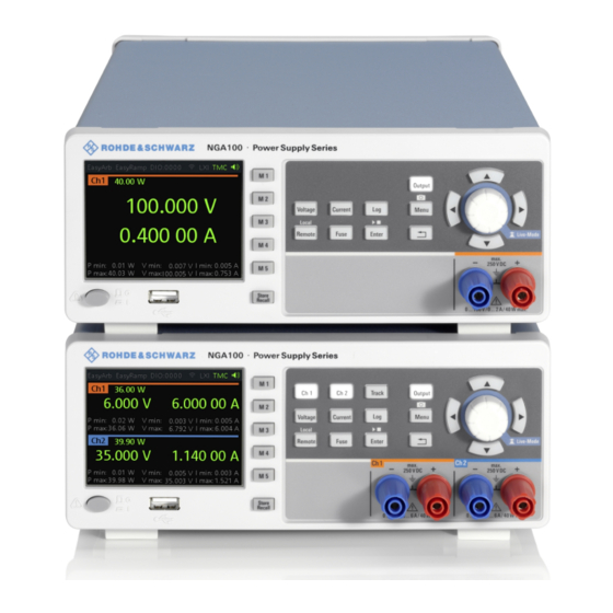 Rohde & Schwarz NGA100 User Manual