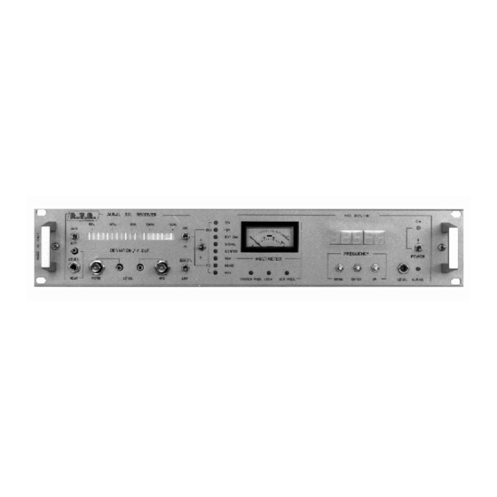 R.V.R. Elettronica RXRL-NV Technical Manual