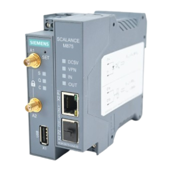 Siemens SIMATIC NET SCALANCE M875 Operating Instructions Manual