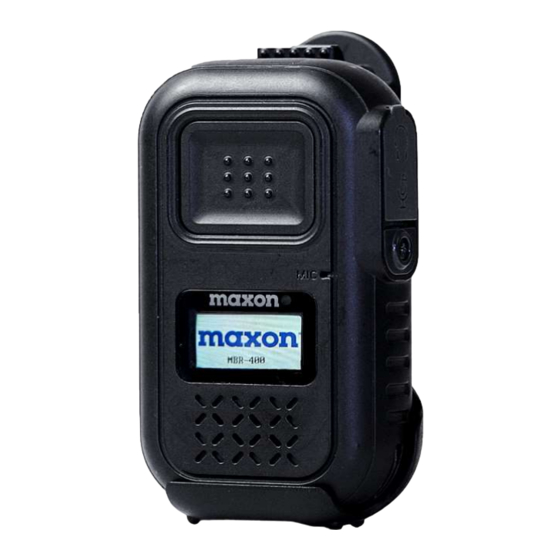 Maxon MBR-400 User Manual