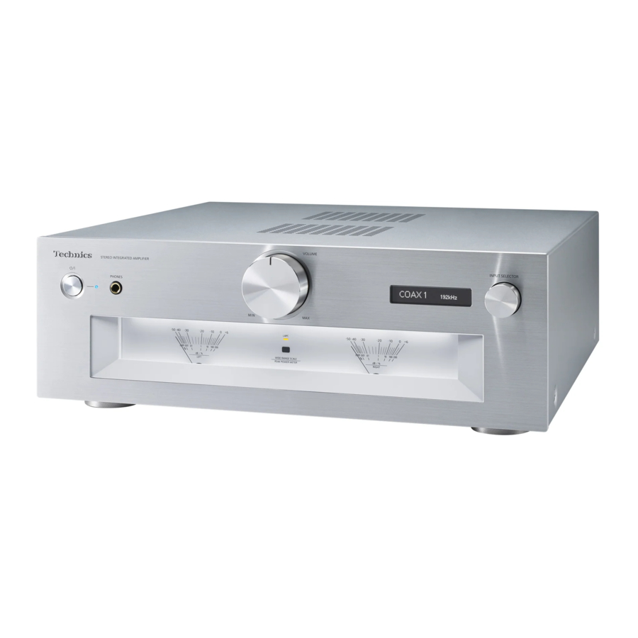 Technics SU-G700M2 - Stereo Integrated Amplifier Manual