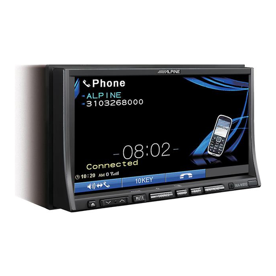 Alpine INA-W910 Installation Manual