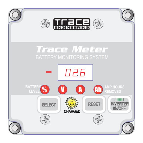 Trace Engineering TRACE METER - REV D Manuals