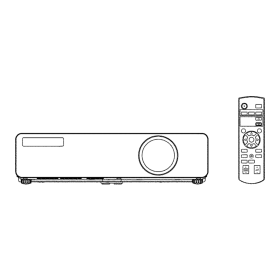 Panasonic PT-LB75EA Service Manual