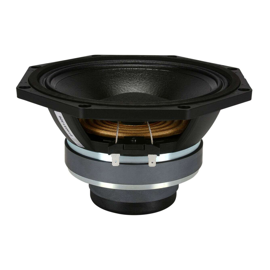 B&C Speakers Coaxials 8CX21 Product Dimensions