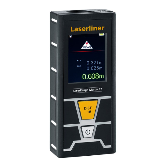 LaserLiner LaserRange-Master T7 Manuals