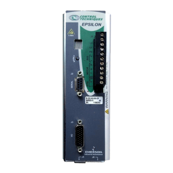 Emerson Epsilon EN-208 Reference Manual