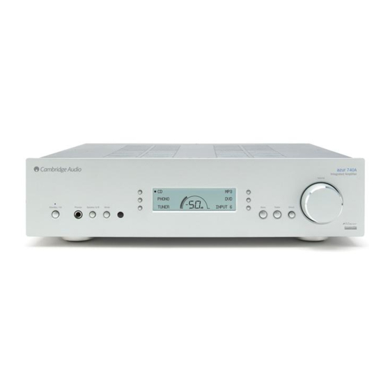 Cambridge Audio Azur 740A Code List