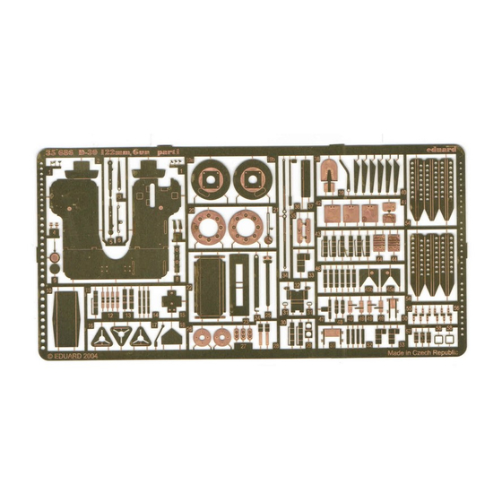 Eduard D-30 122mm Gun Assembly Instructions