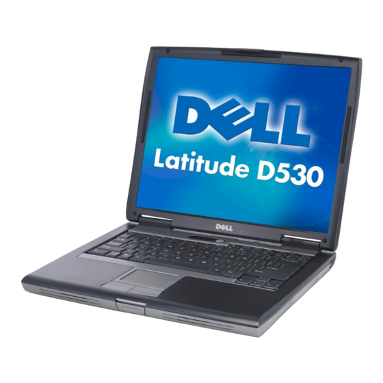 Dell Latitude D530 User Manual