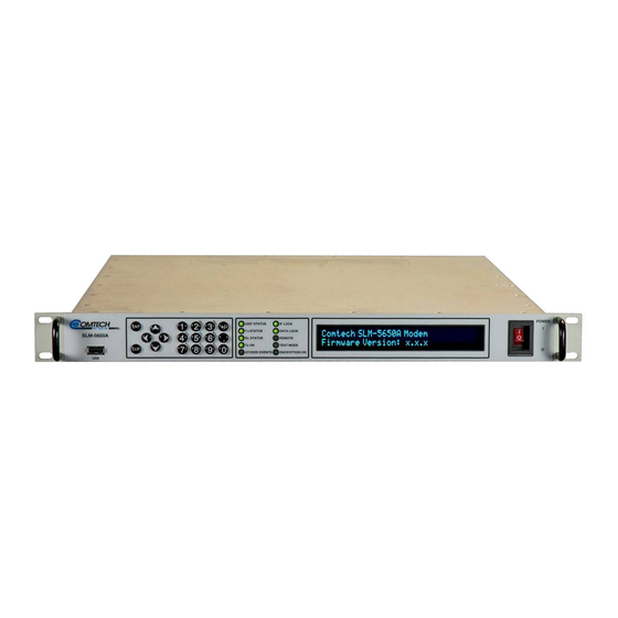 Comtech EF Data SLM-5650A Installation And Operation Manual