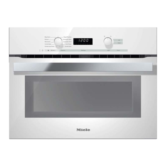 Miele H 6200 BM BRWS Quick Install Manual