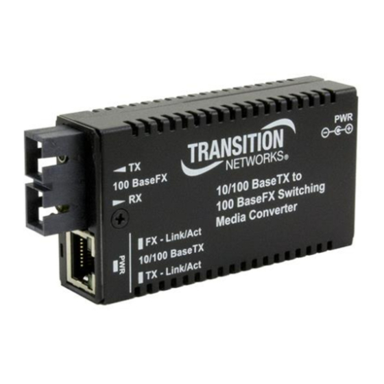 Transition Networks M/E-PSW-FX-02 User Manual